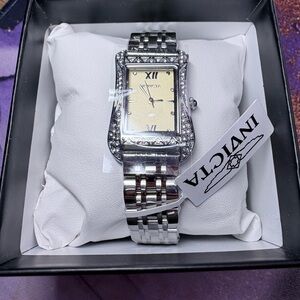 Invicta Silver and Cream Women's Bracelet Watch
